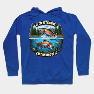 Rainbow Trout A Vibrant Fish Leaps From the Water Hoodie